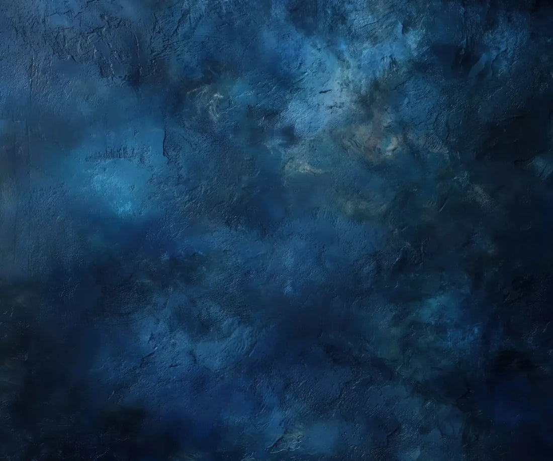 Queen Blue Wall 5’X4’2 Fleece (60 X 50 Inch) Backdrop