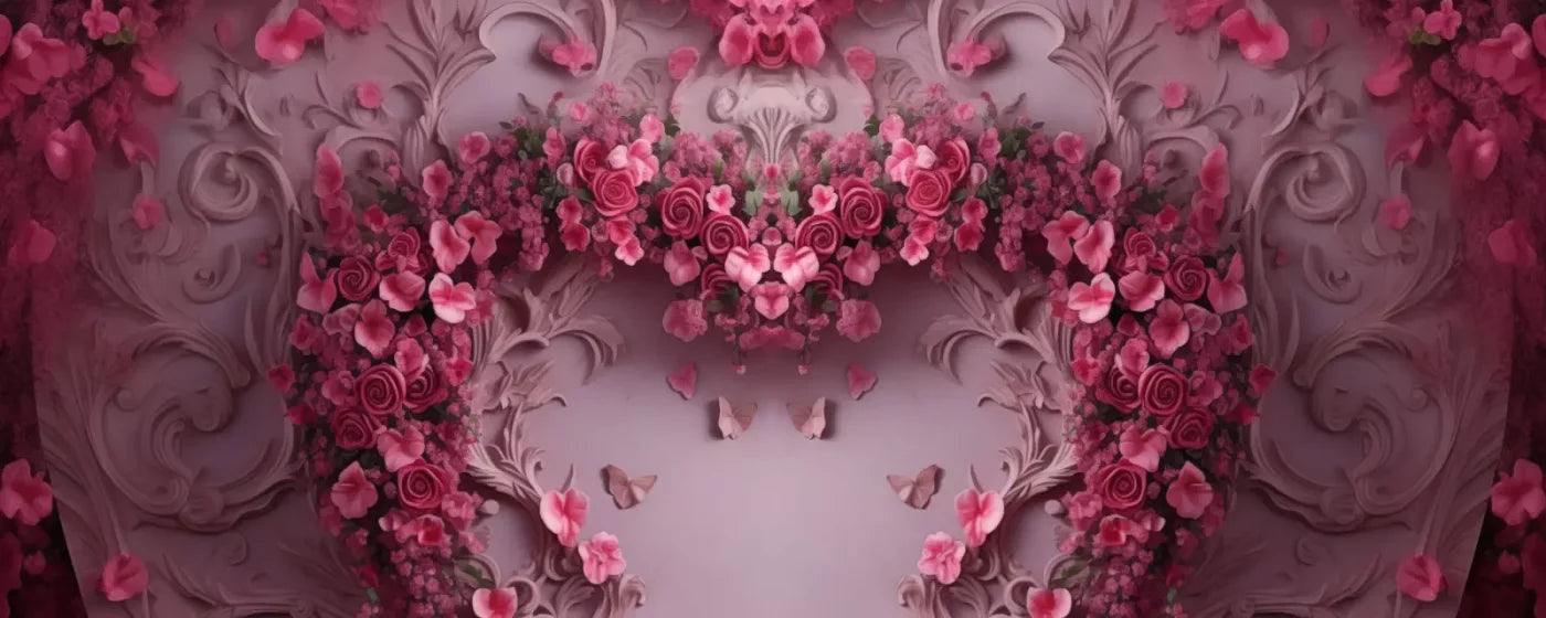 Queen Monty Roses V 20’X8’ Ultracloth (240 X 96 Inch) Backdrop