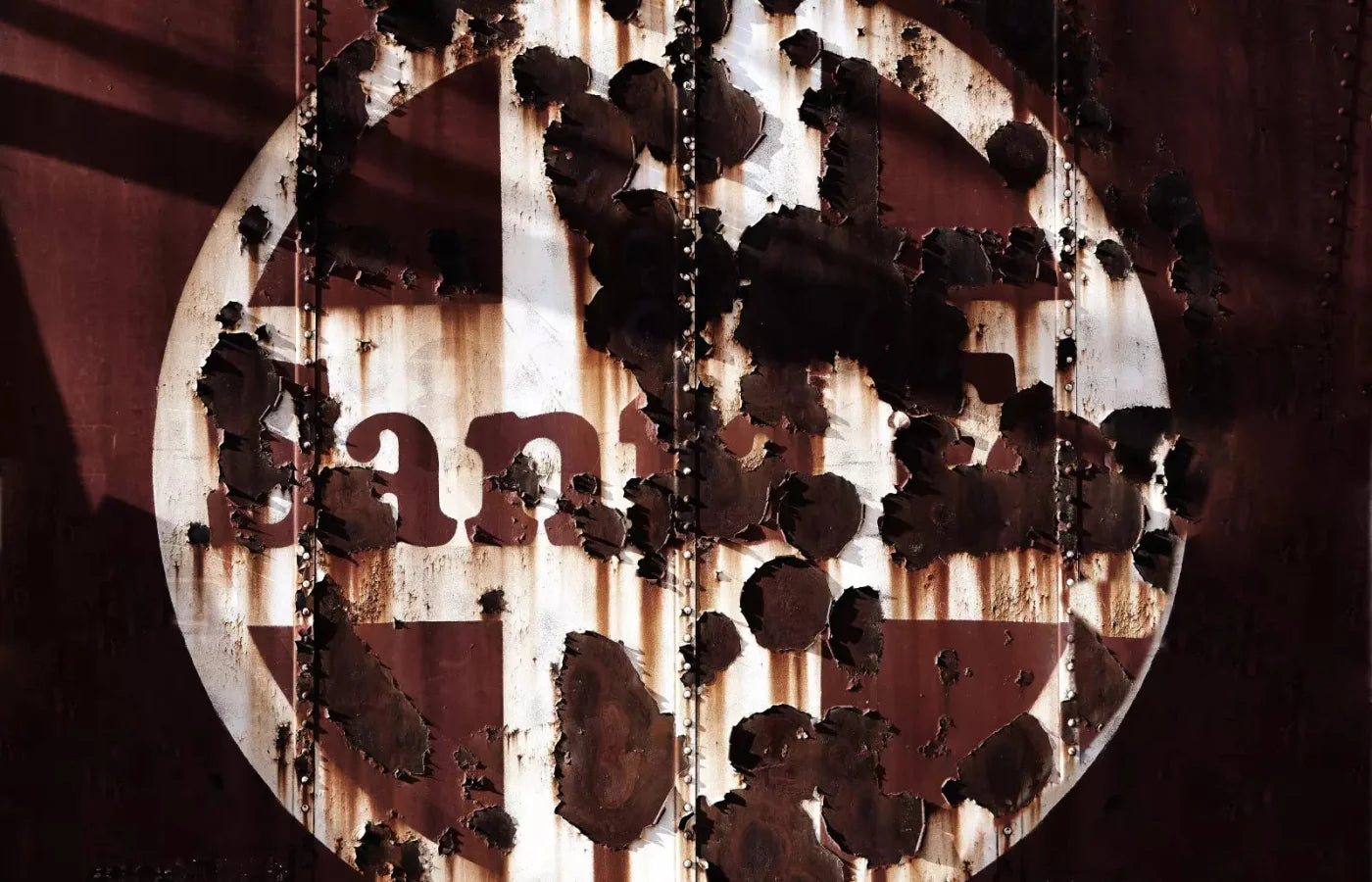 Railroad Car Vintage 12X8 Ultracloth ( 144 X 96 Inch ) Backdrop