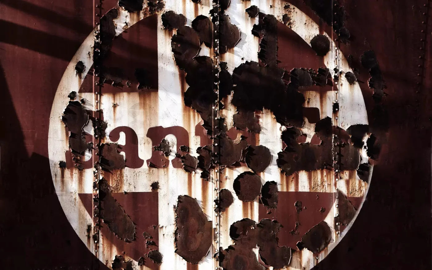 Railroad Car Vintage 14X9 Ultracloth ( 168 X 108 Inch ) Backdrop