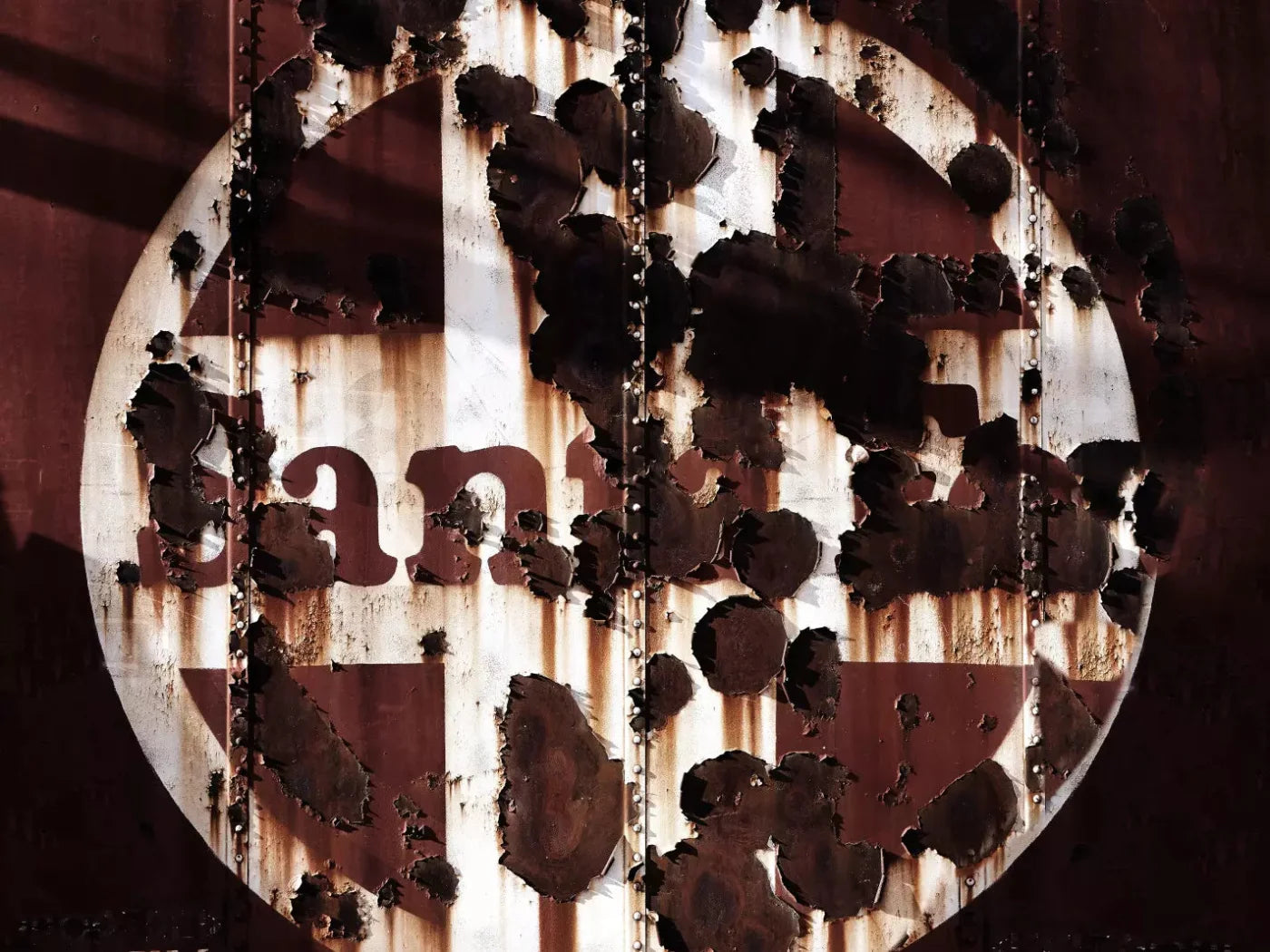Railroad Car Vintage 7X5 Ultracloth ( 84 X 60 Inch ) Backdrop