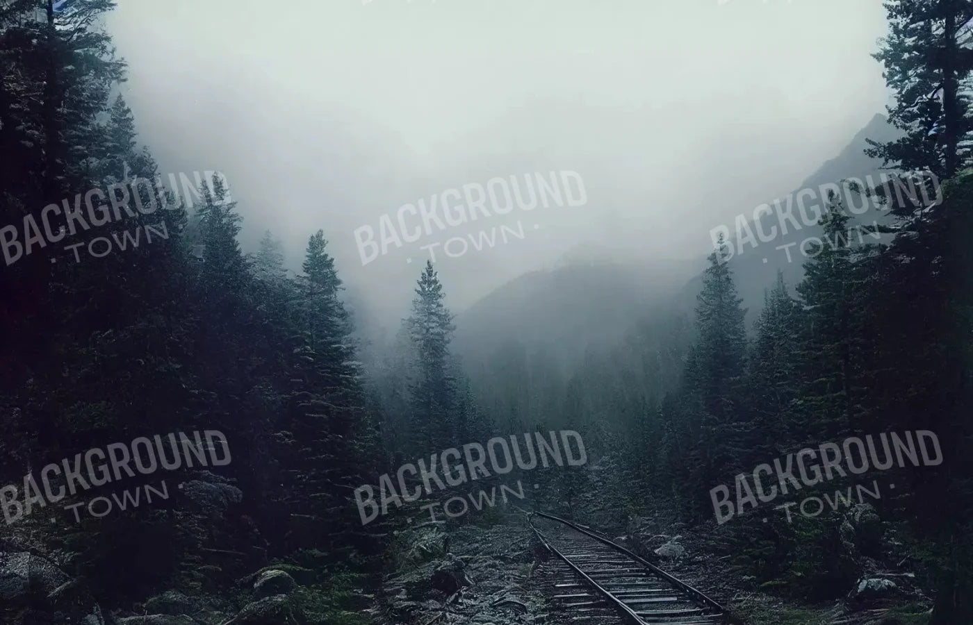 Railroad Haze 12X8 Ultracloth ( 144 X 96 Inch ) Backdrop