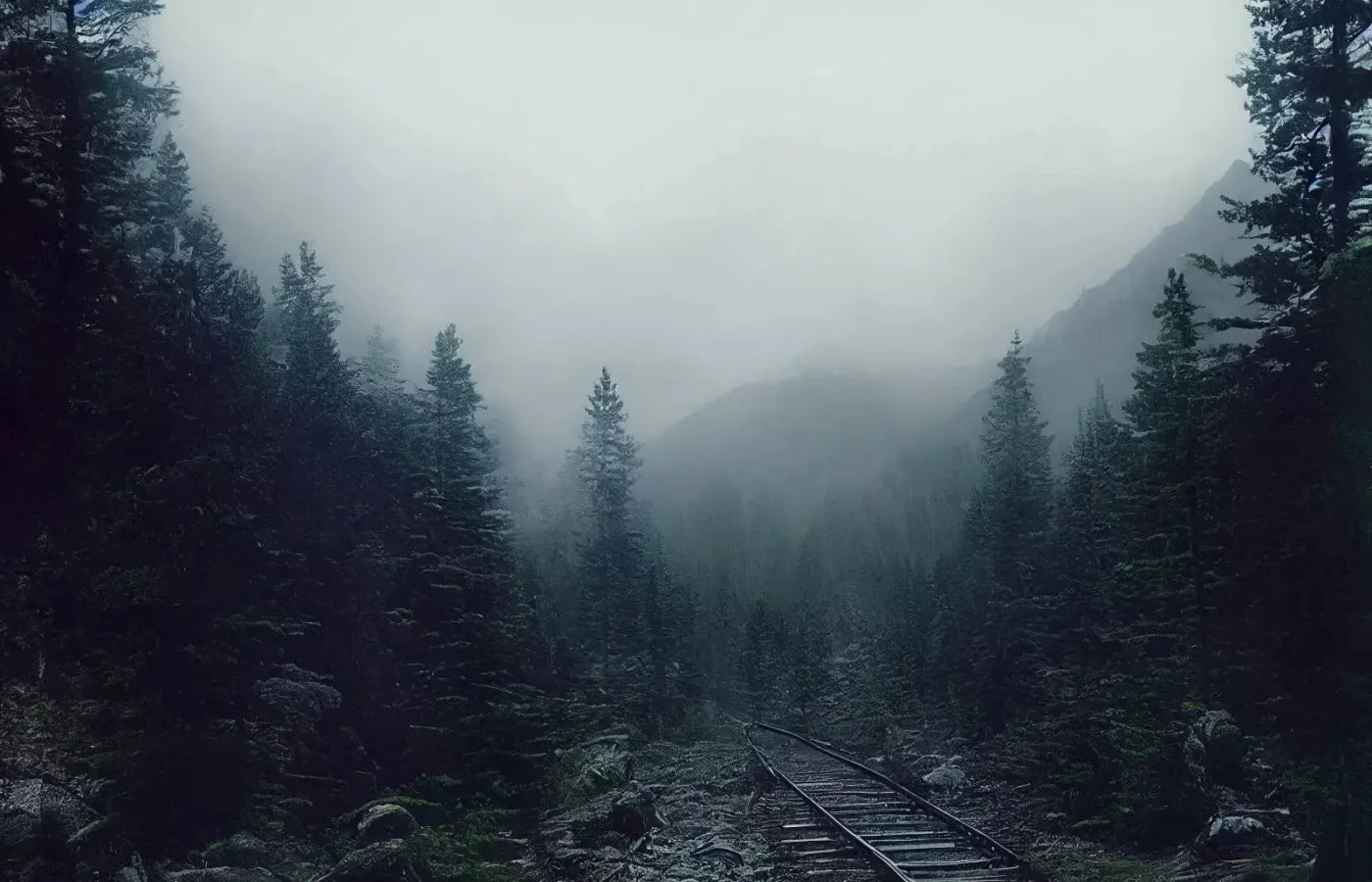 Railroad Haze 12X8 Ultracloth ( 144 X 96 Inch ) Backdrop