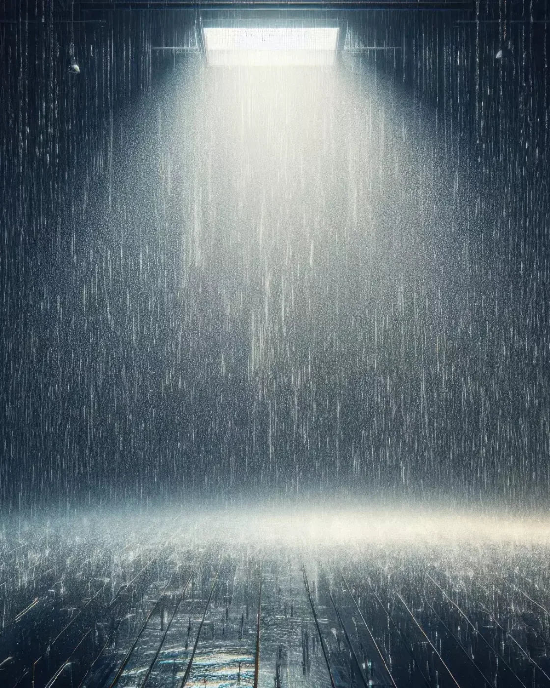 Rain Room 8’X10’ Fleece (96 X 120 Inch) Backdrop