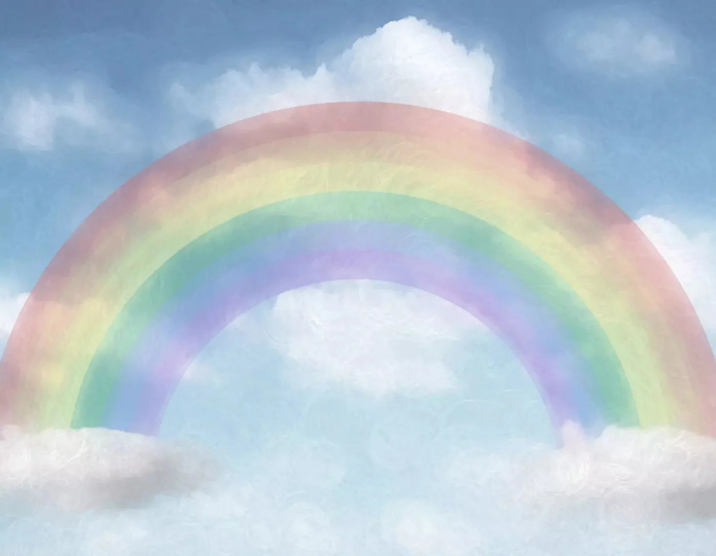 Rainbow 8X6 Fleece ( 96 X 72 Inch ) Backdrop