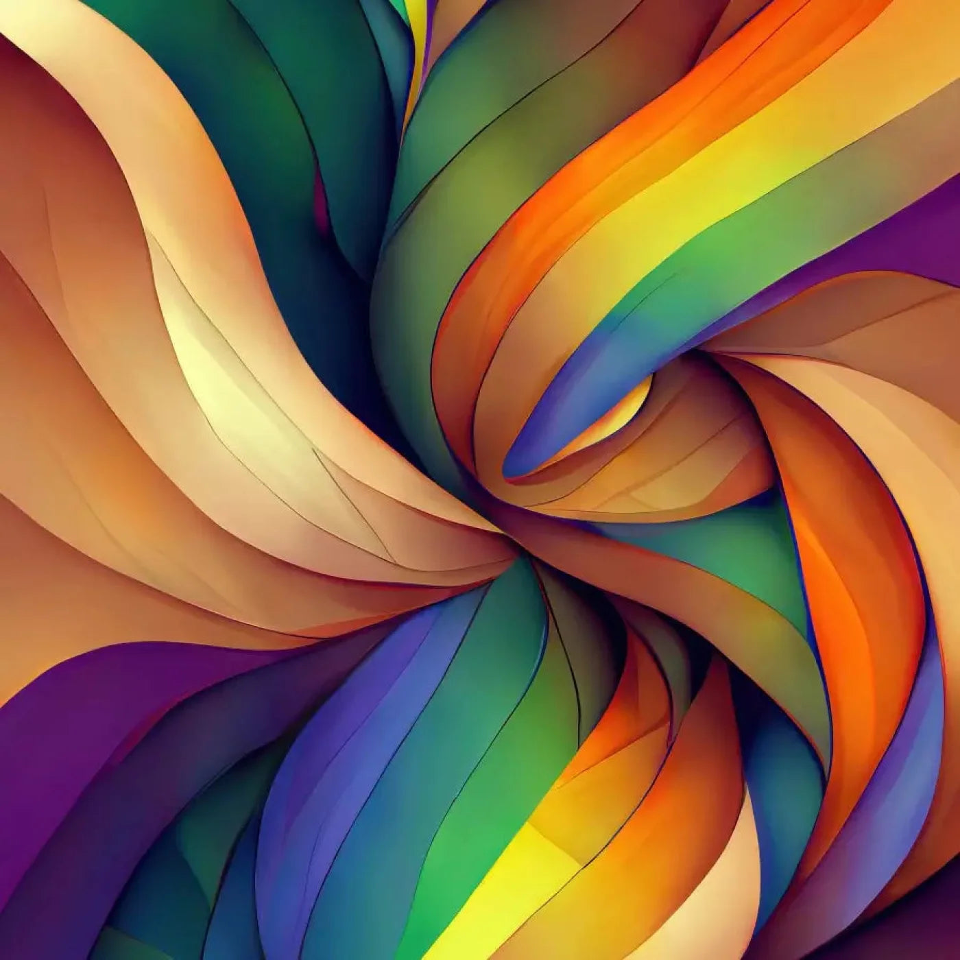 Rainbow Confusion 10X10 Ultracloth ( 120 X Inch ) Backdrop