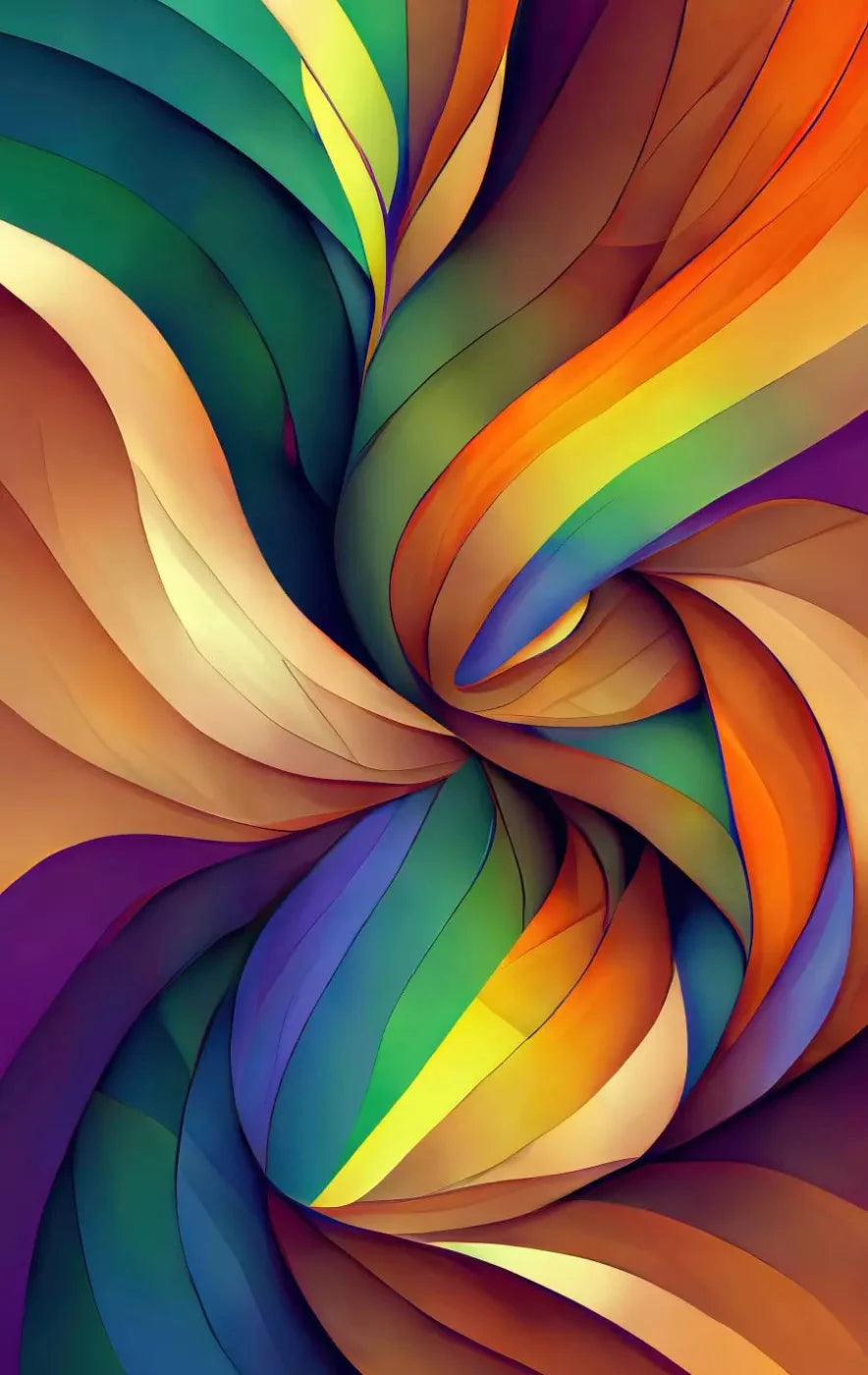 Rainbow Confusion 10X16 Ultracloth ( 120 X 192 Inch ) Backdrop