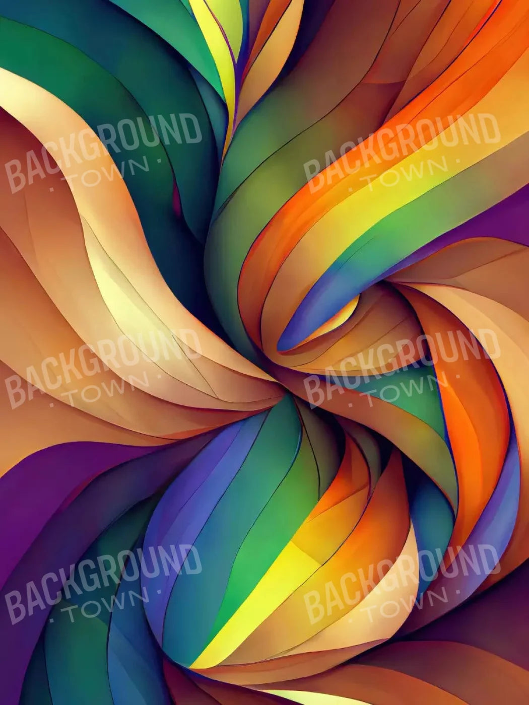 Rainbow Confusion 5X68 Fleece ( 60 X 80 Inch ) Backdrop