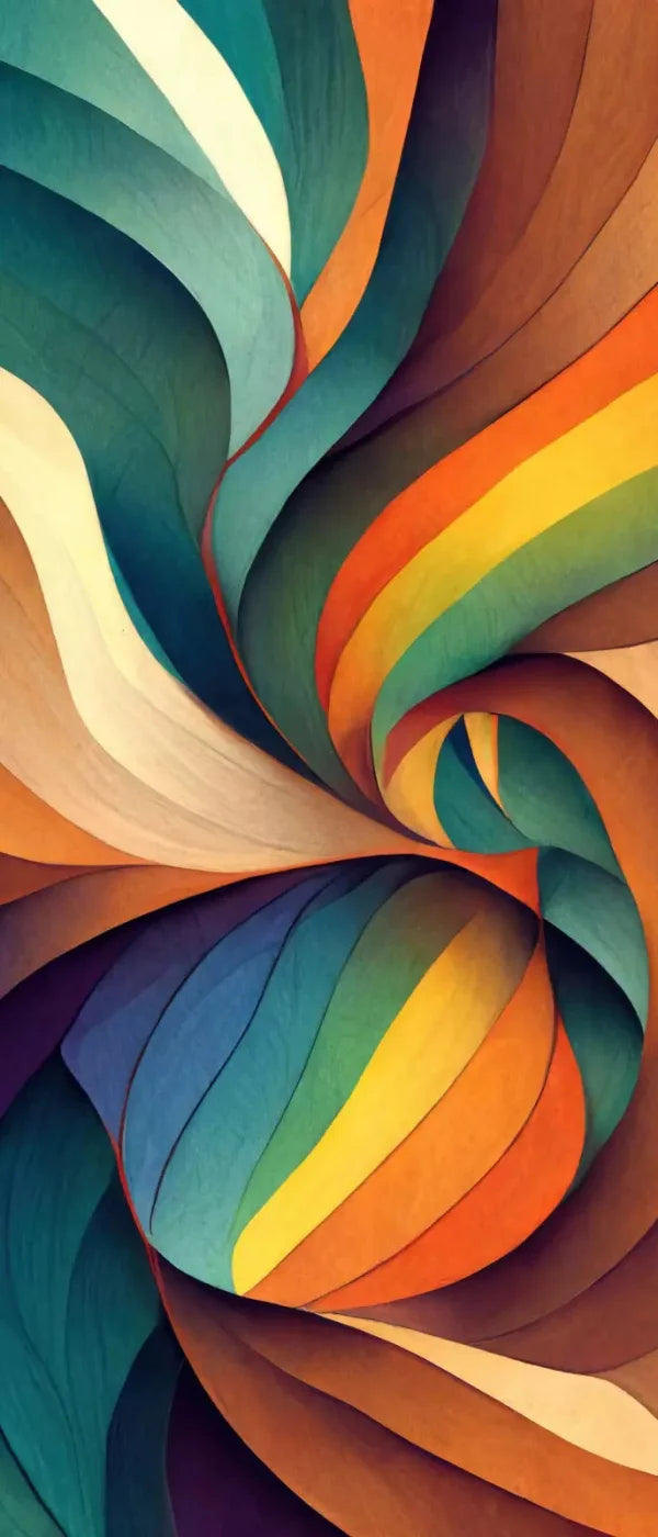 Rainbow Swirls 5X12 Ultracloth For Westcott X-Drop ( 60 X 144 Inch ) Backdrop