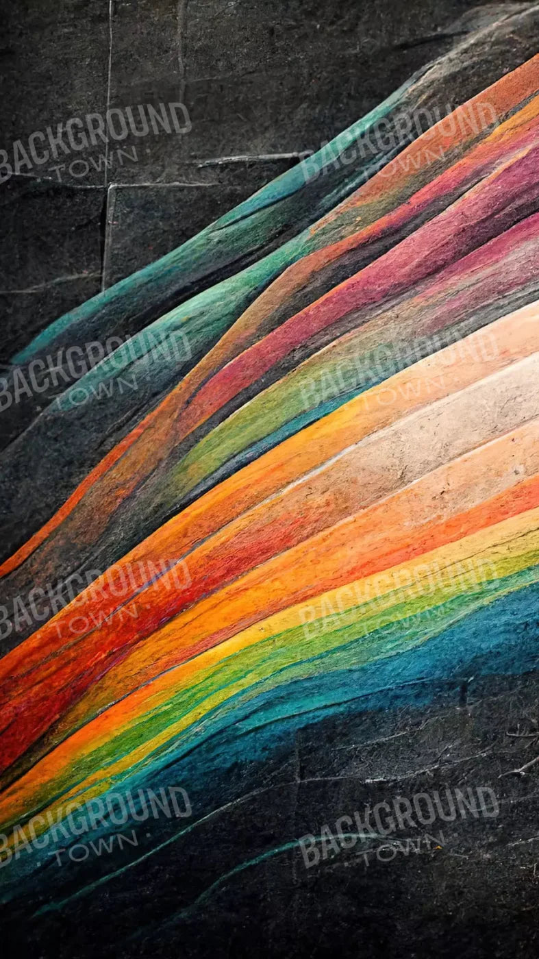 Rainbow Grafitti 8X14 Ultracloth ( 96 X 168 Inch ) Backdrop