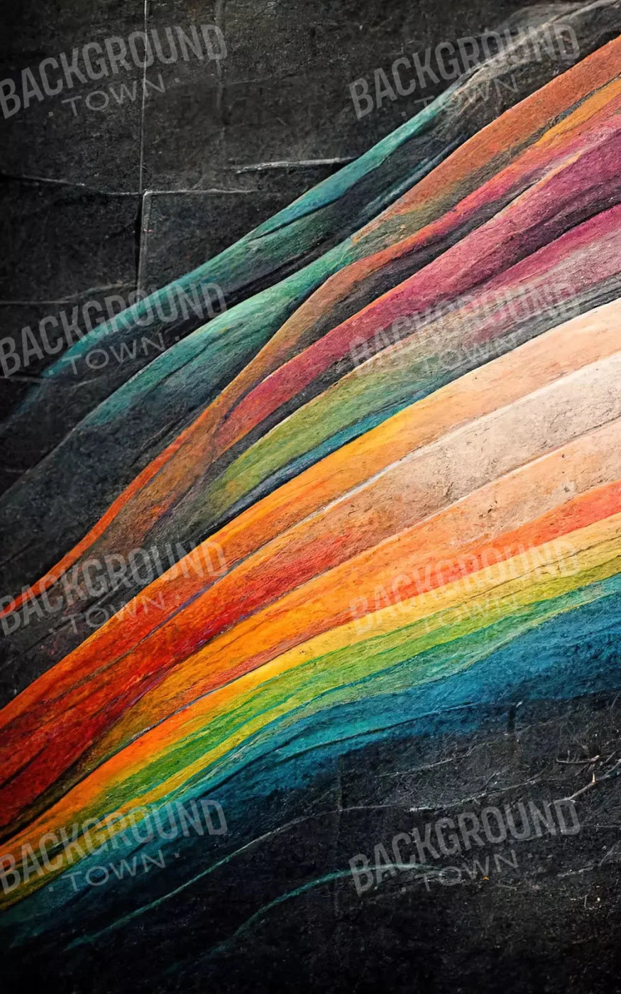Rainbow Grafitti 9X14 Ultracloth ( 108 X 168 Inch ) Backdrop