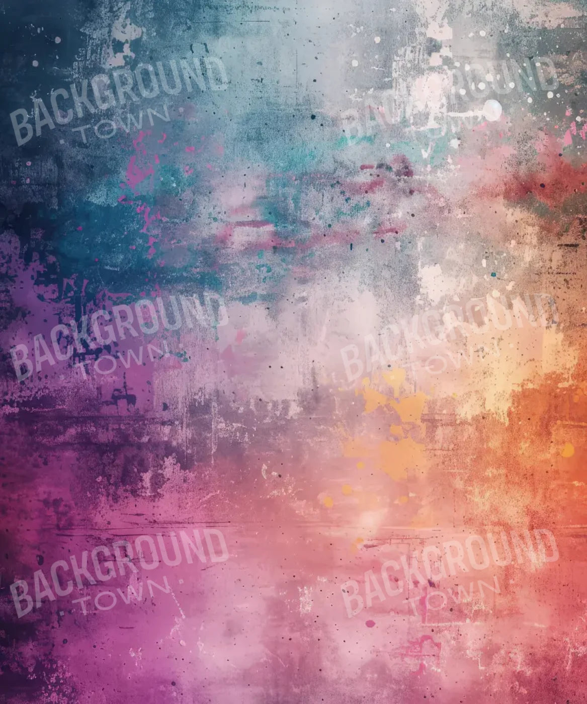Rainbow Grunge 10’x12’ UltraCloth (120 x 144 inch) Backdrop
