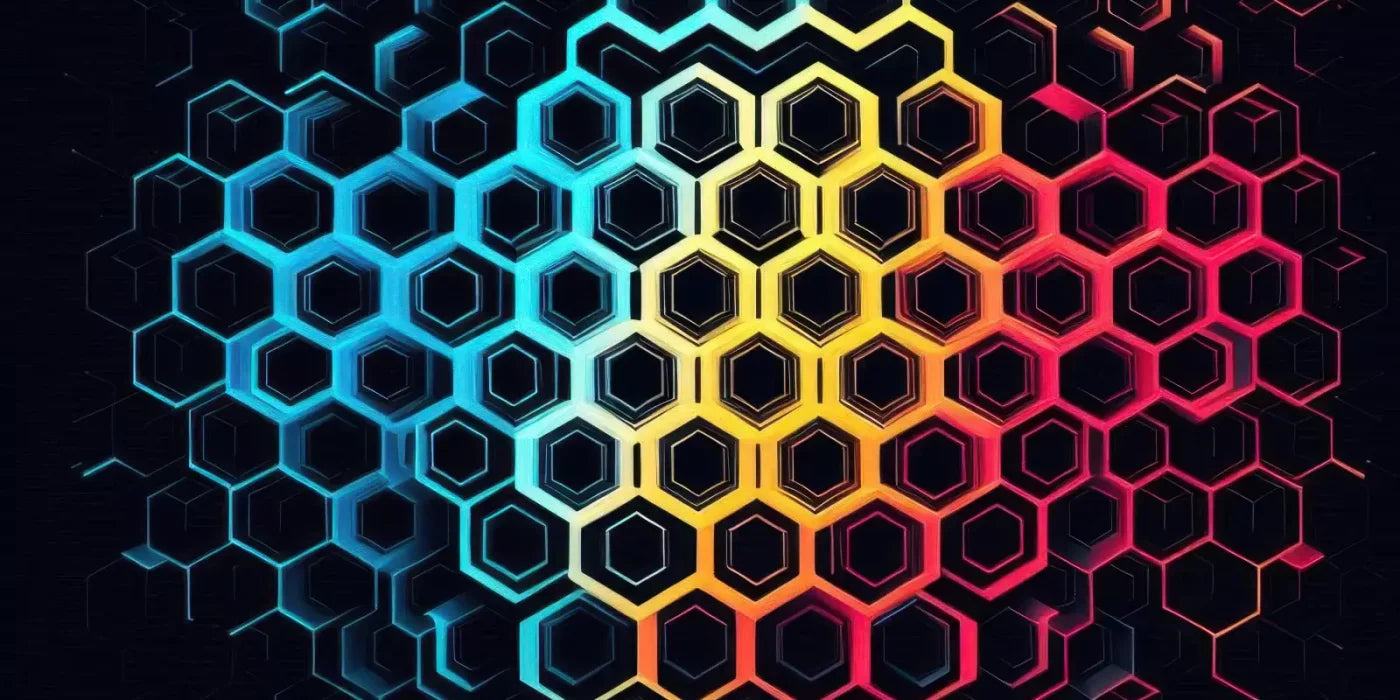 Rainbow Honeycomb 20’X10’ Ultracloth (240 X 120 Inch) Backdrop