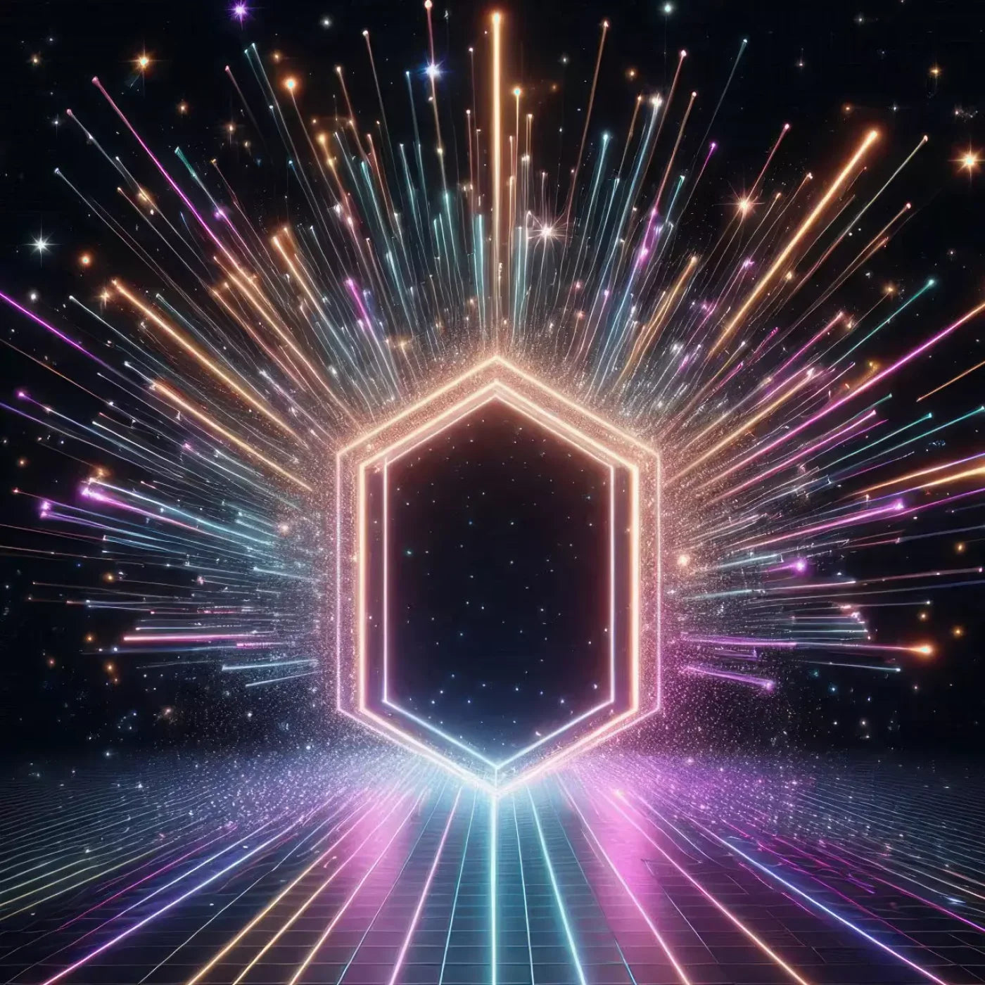 Rainbow Road Portal 10’X10’ Ultracloth (120 X Inch) Backdrop