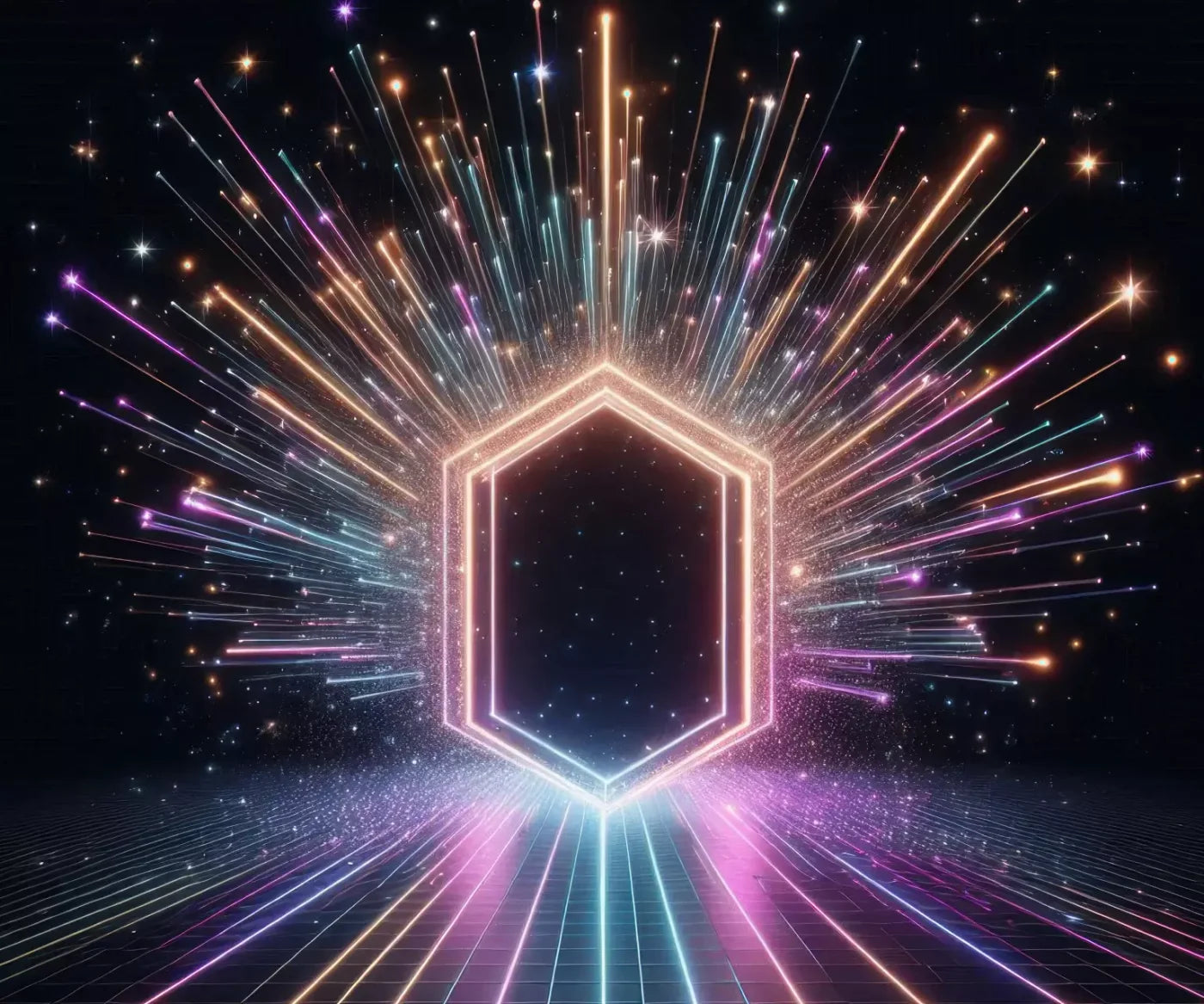 Rainbow Road Portal 12’X10’ Ultracloth (144 X 120 Inch) Backdrop