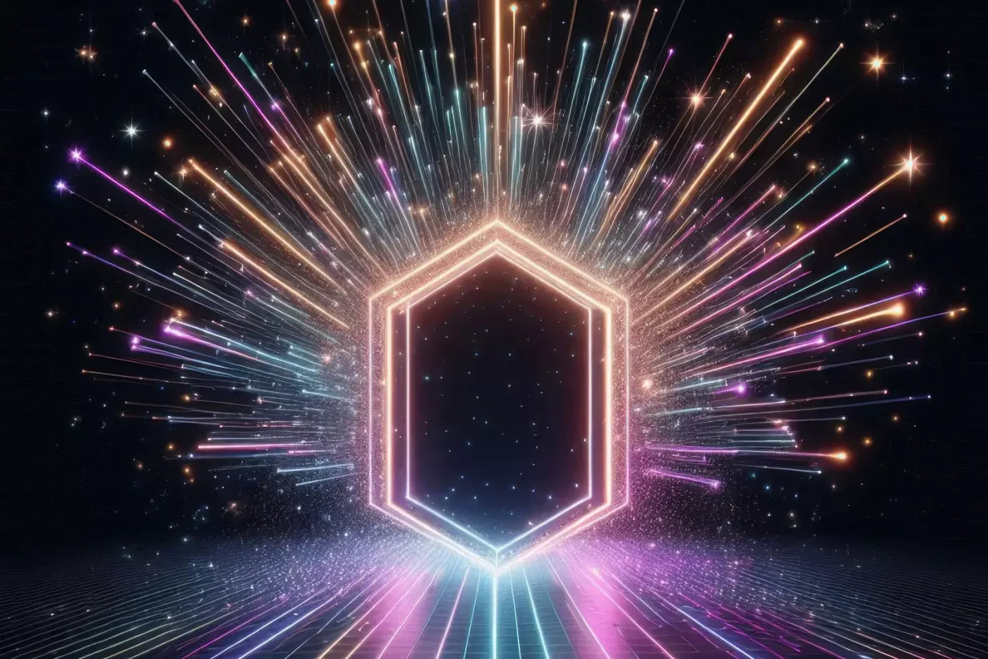 Rainbow Road Portal 12’X8’ Ultracloth (144 X 96 Inch) Backdrop