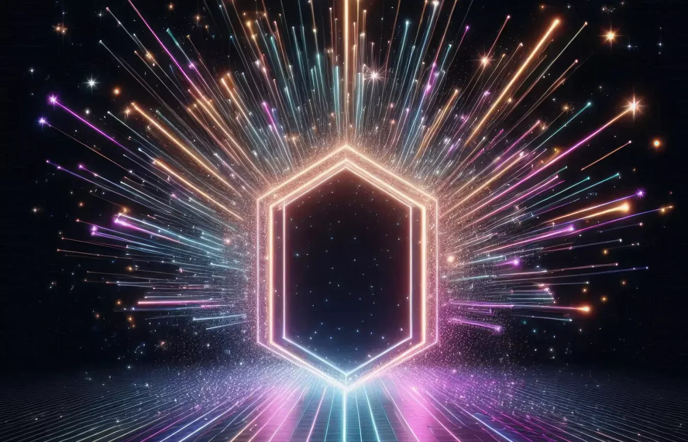 Rainbow Road Portal 14’X9’ Ultracloth (168 X 108 Inch) Backdrop