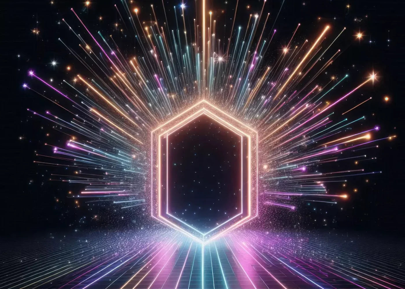 Rainbow Road Portal 7’X5’ Ultracloth (84 X 60 Inch) Backdrop