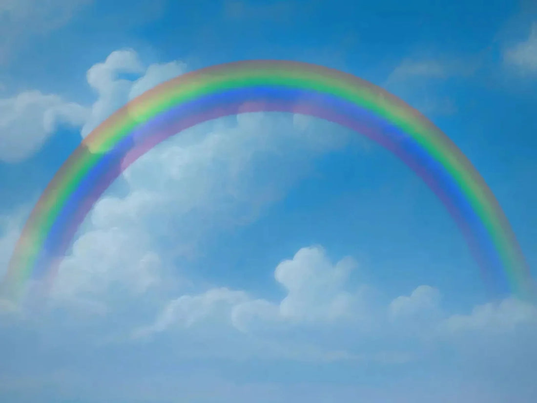 Rainbow Sky 68X5 Fleece ( 80 X 60 Inch ) Backdrop