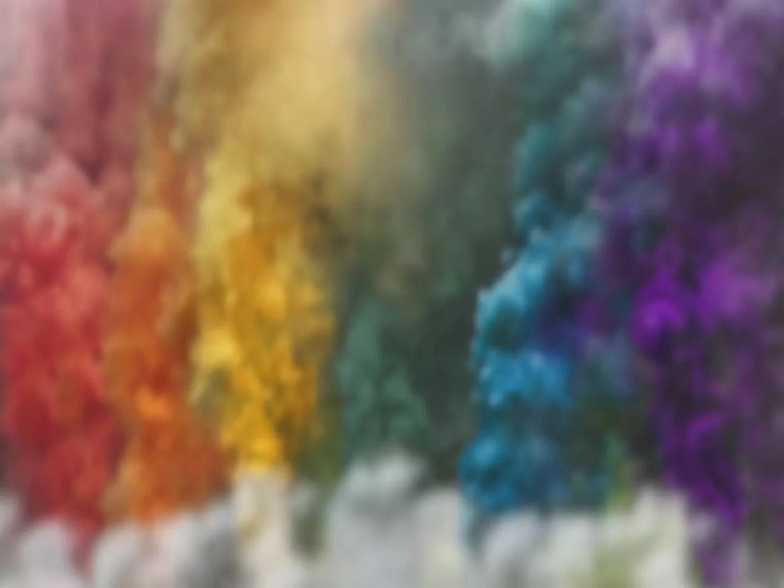 Rainbow Smoke Clouds 68X5 Fleece ( 80 X 60 Inch ) Backdrop