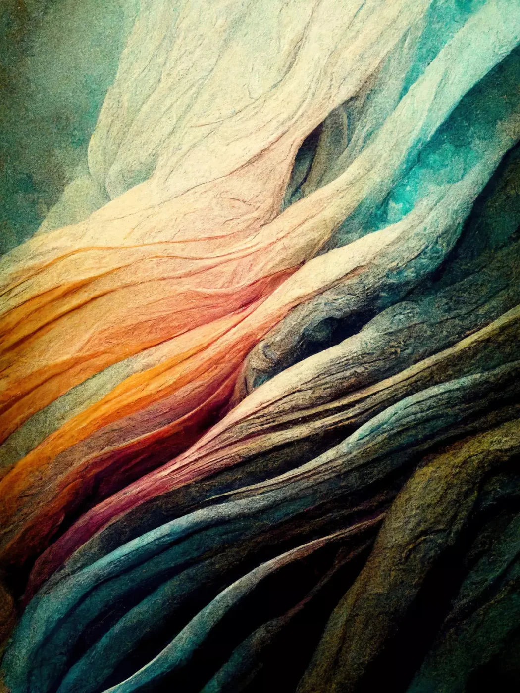 Rainbow Tide 5X68 Fleece ( 60 X 80 Inch ) Backdrop