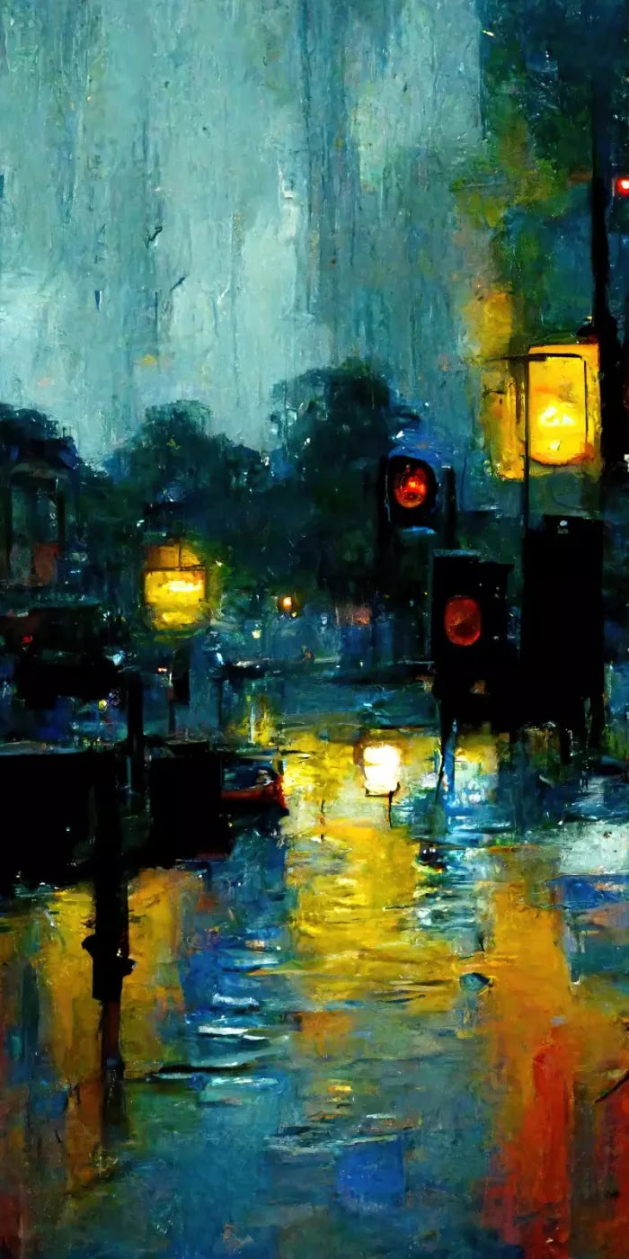 Rainy Night 10’X20’ Ultracloth (120 X 240 Inch) Backdrop