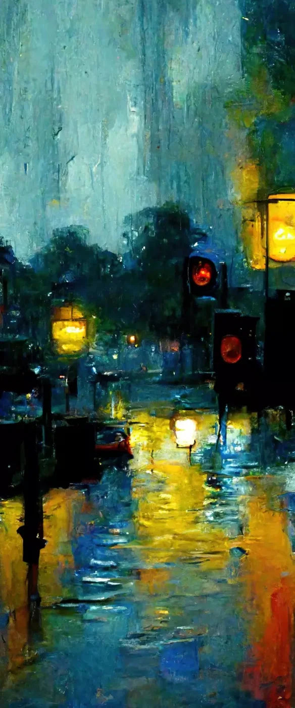 Rainy Night 5’X12’ Ultracloth For Westcott X - Drop (60 X 144 Inch) Backdrop