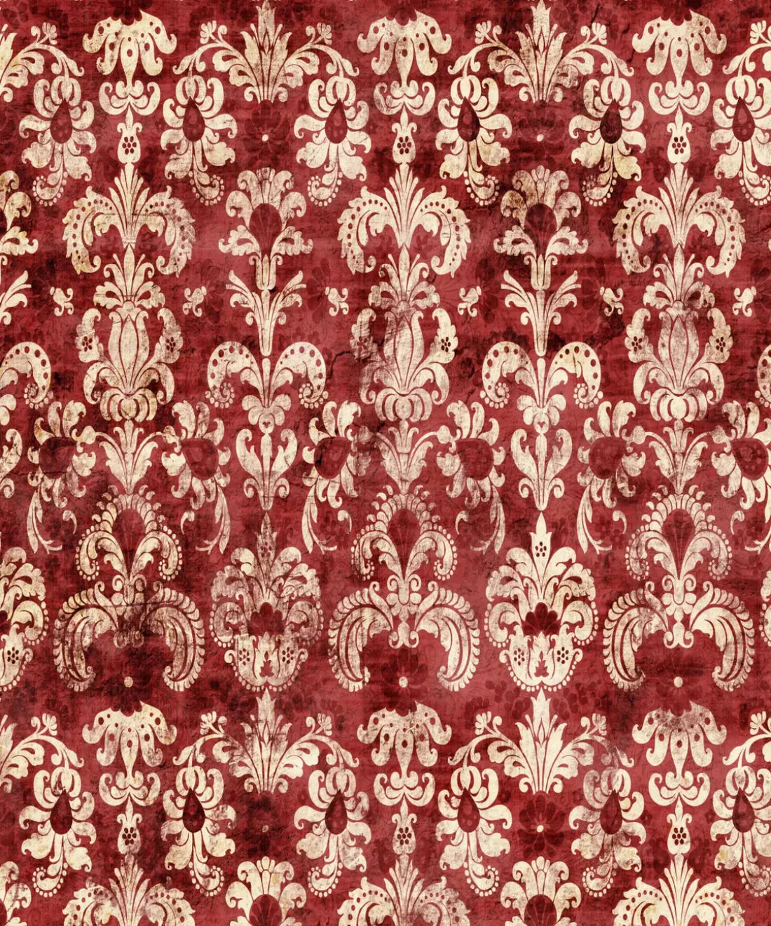 Red Damask Backdrop for Photography