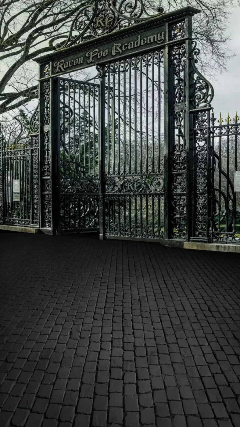 Raven Poe Academy Gate 8X14 Ultracloth For Westcott X-Drop Pro ( 96 X 168 Inch ) Backdrop