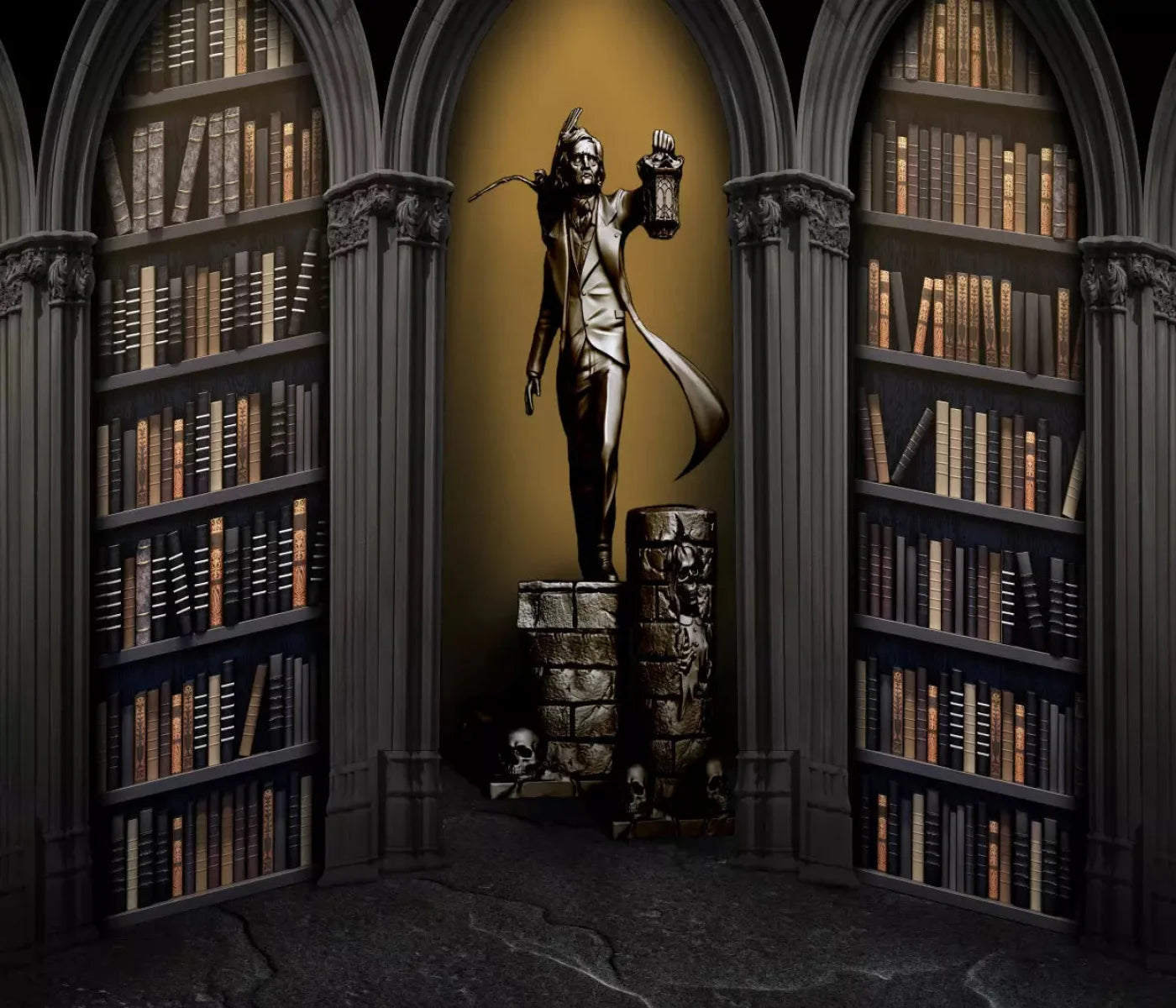 Raven Poe Academy Library 12X10 Ultracloth ( 144 X 120 Inch ) Backdrop