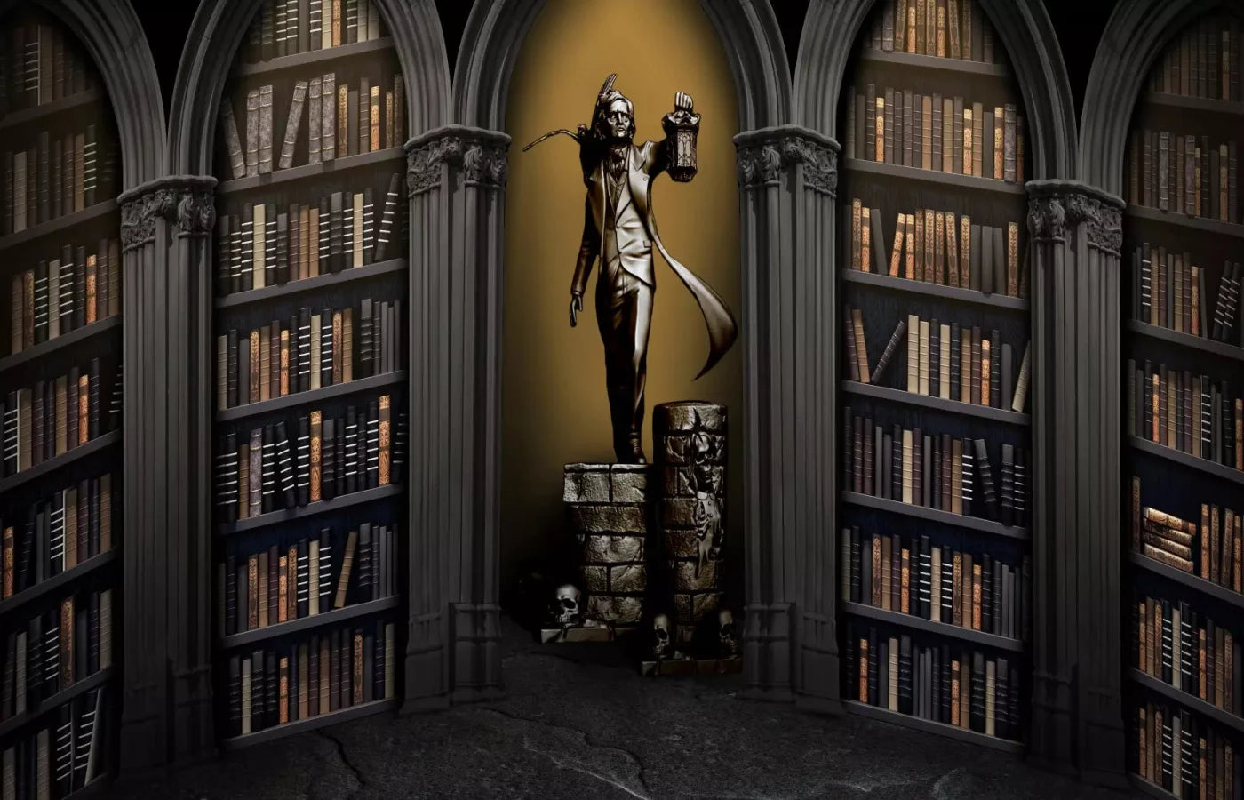 Raven Poe Academy Library 12X8 Ultracloth ( 144 X 96 Inch ) Backdrop
