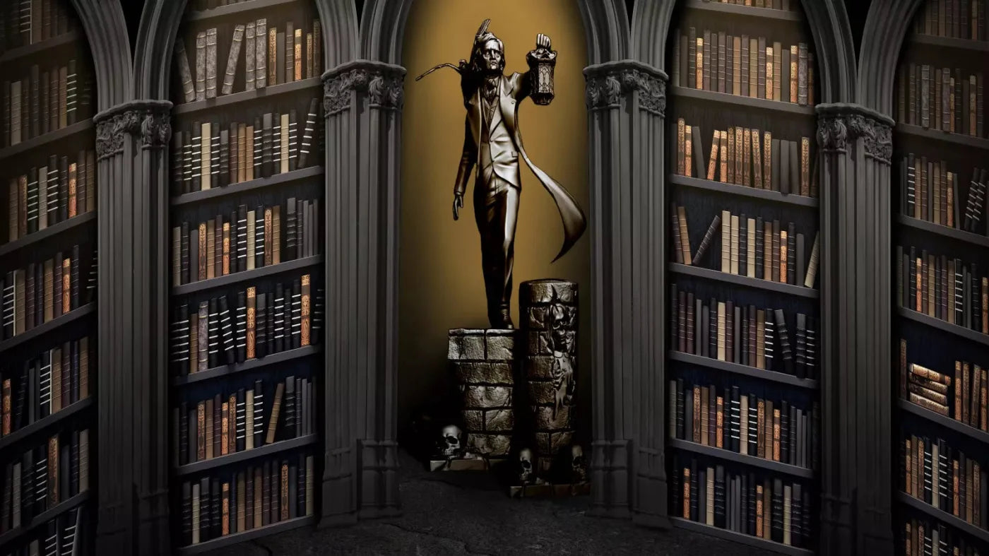 Raven Poe Academy Library 14X8 Ultracloth ( 168 X 96 Inch ) Backdrop