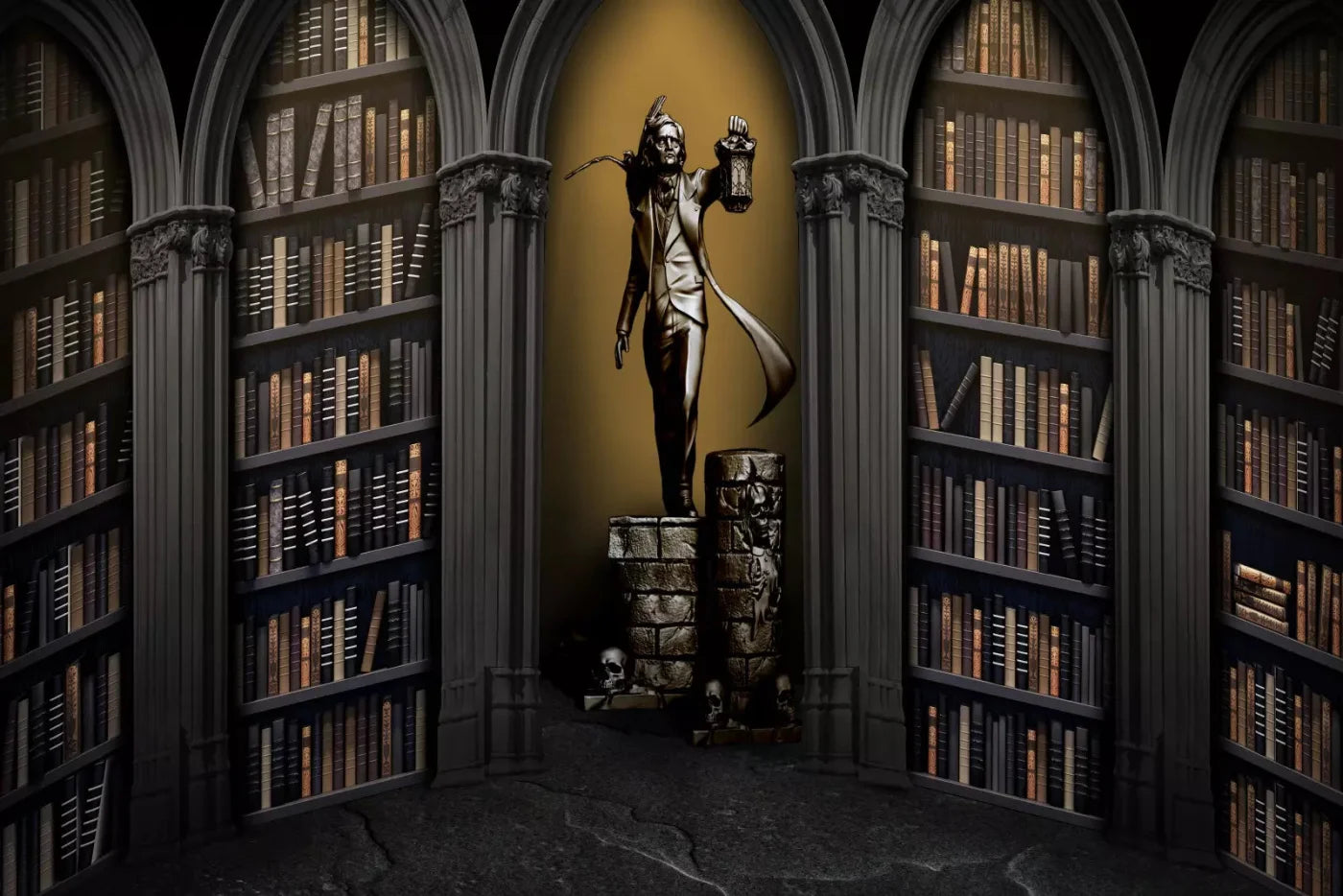 Raven Poe Academy Library 8X5 Ultracloth ( 96 X 60 Inch ) Backdrop
