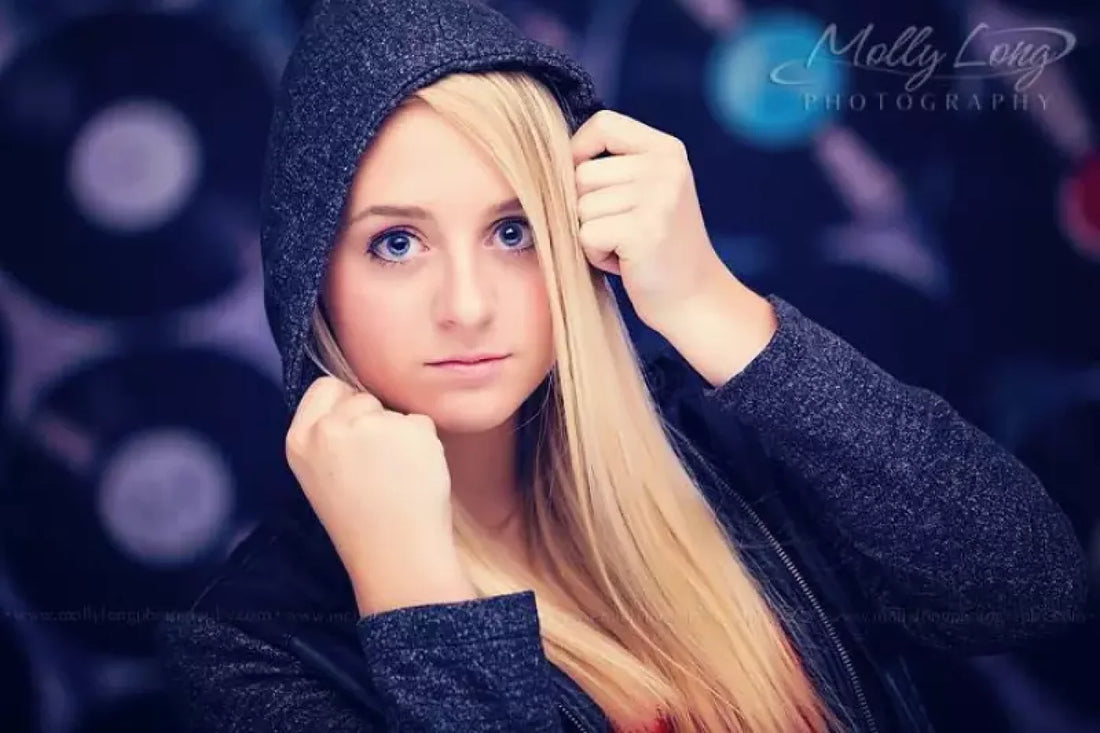 Black Pattern Backdrop for Photography