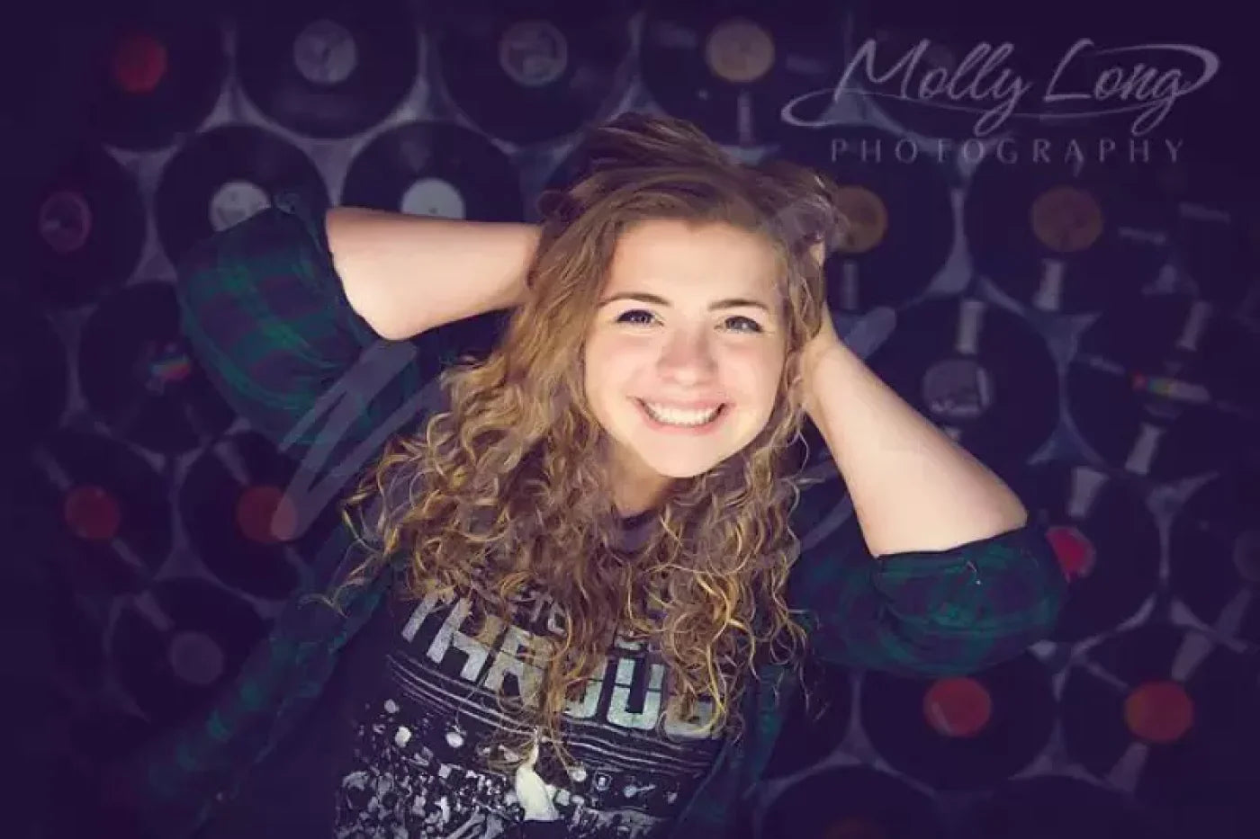 Black Pattern Backdrop for Photography
