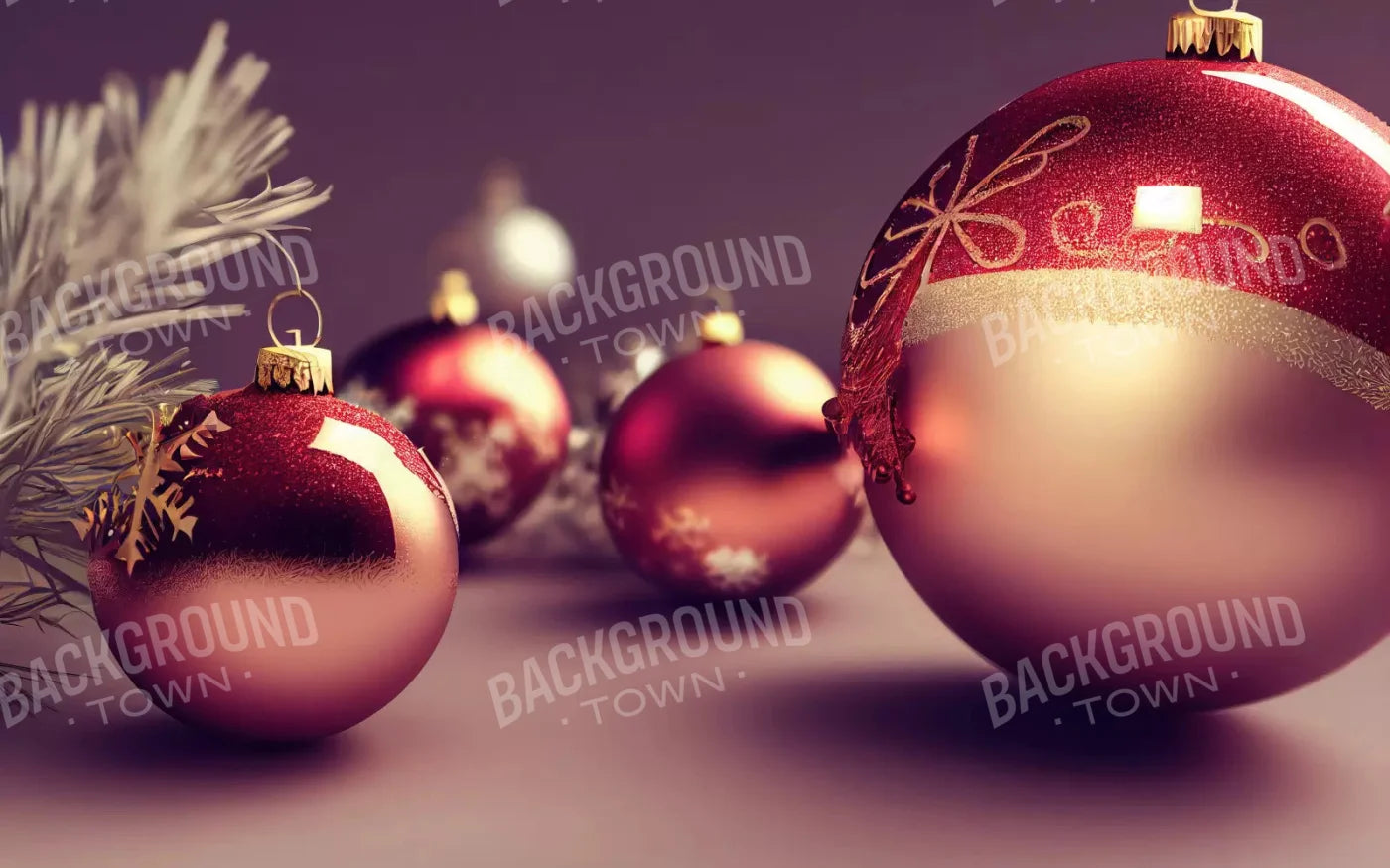 Christmas Ornaments 14X9 Ultracloth ( 168 X 108 Inch ) Backdrop
