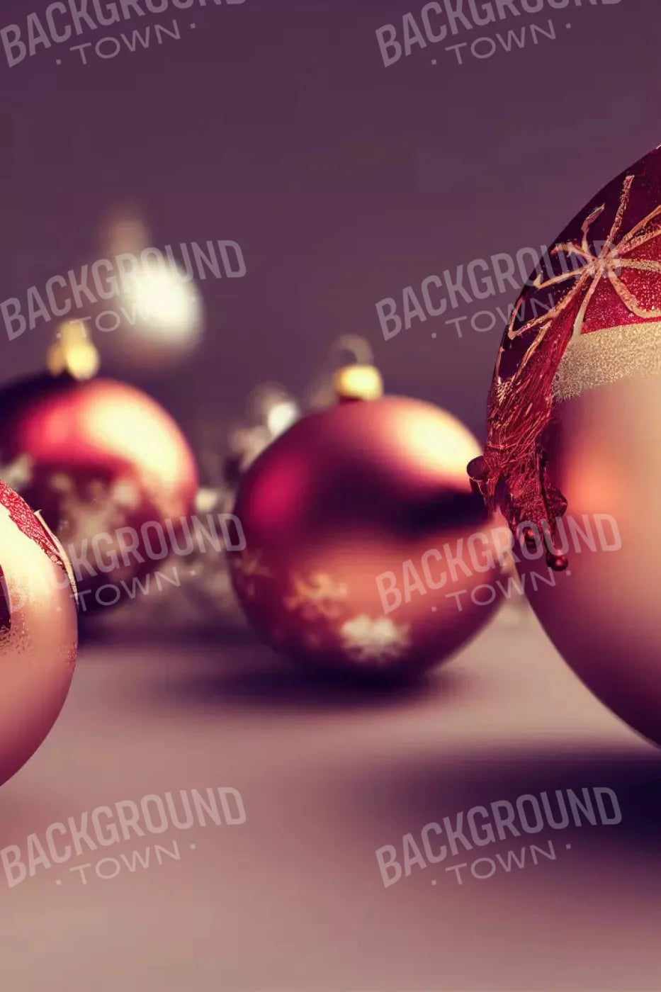 Christmas Ornaments 5X8 Ultracloth ( 60 X 96 Inch ) Backdrop