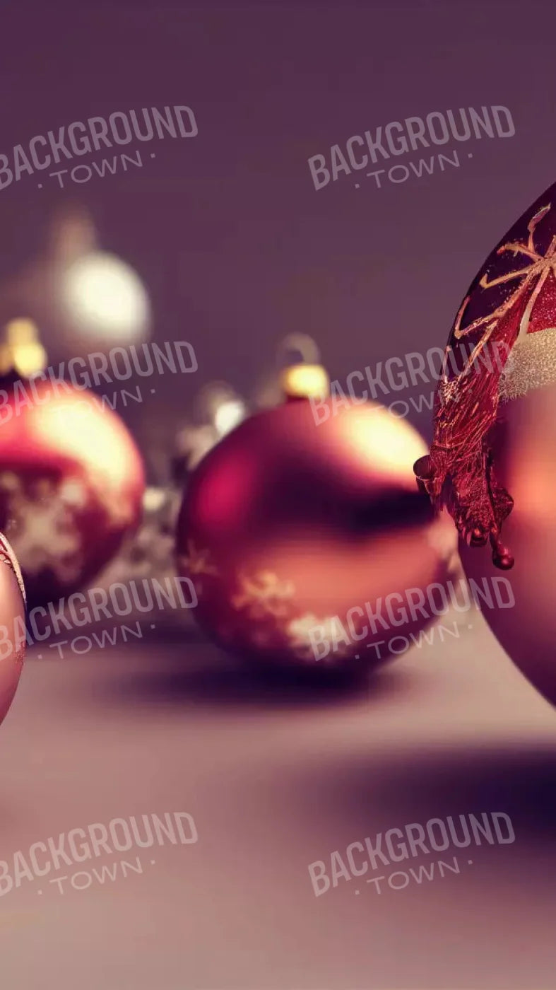 Christmas Ornaments 8X14 Ultracloth ( 96 X 168 Inch ) Backdrop