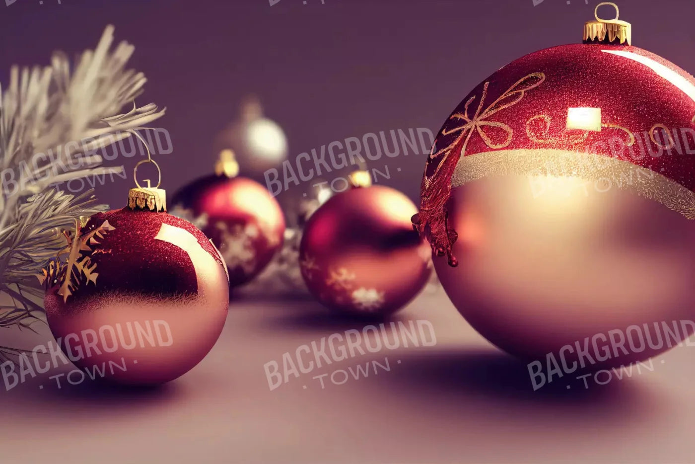 Christmas Ornaments 8X5 Ultracloth ( 96 X 60 Inch ) Backdrop
