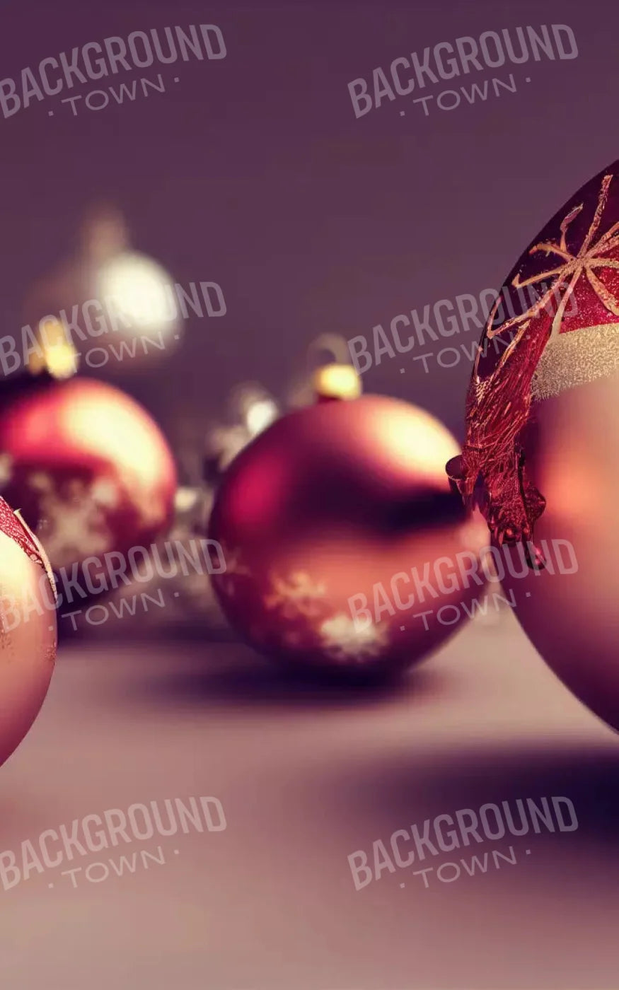Christmas Ornaments 9X14 Ultracloth ( 108 X 168 Inch ) Backdrop