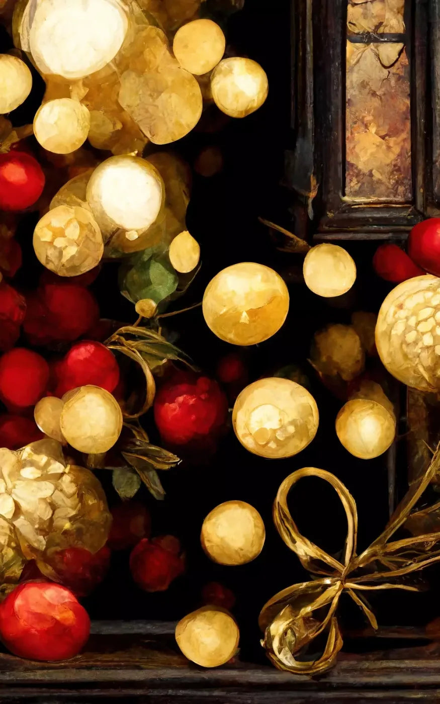 Bokeh Ornaments 10’X16’ Ultracloth (120 X 192 Inch) Backdrop