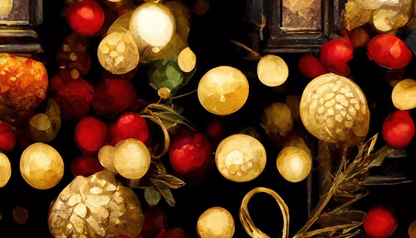 Bokeh Ornaments 14’X8’ Ultracloth (168 X 96 Inch) Backdrop