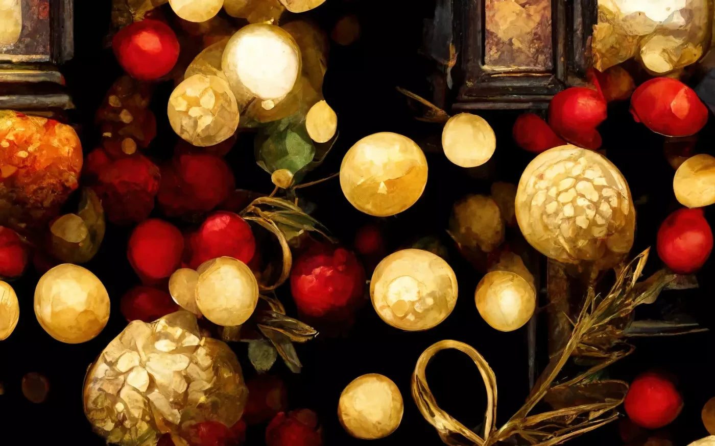 Bokeh Ornaments 16’X10’ Ultracloth (192 X 120 Inch) Backdrop