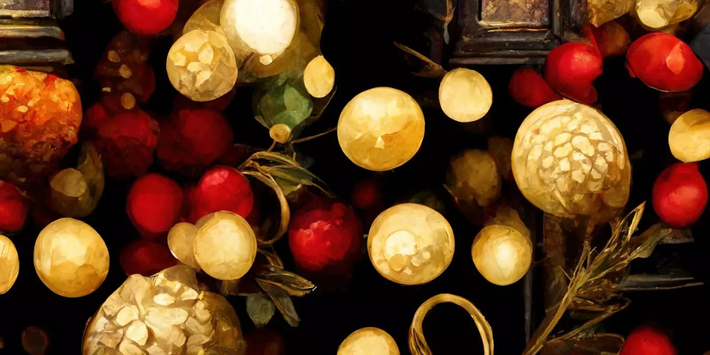 Bokeh Ornaments 16’X8’ Ultracloth (192 X 96 Inch) Backdrop