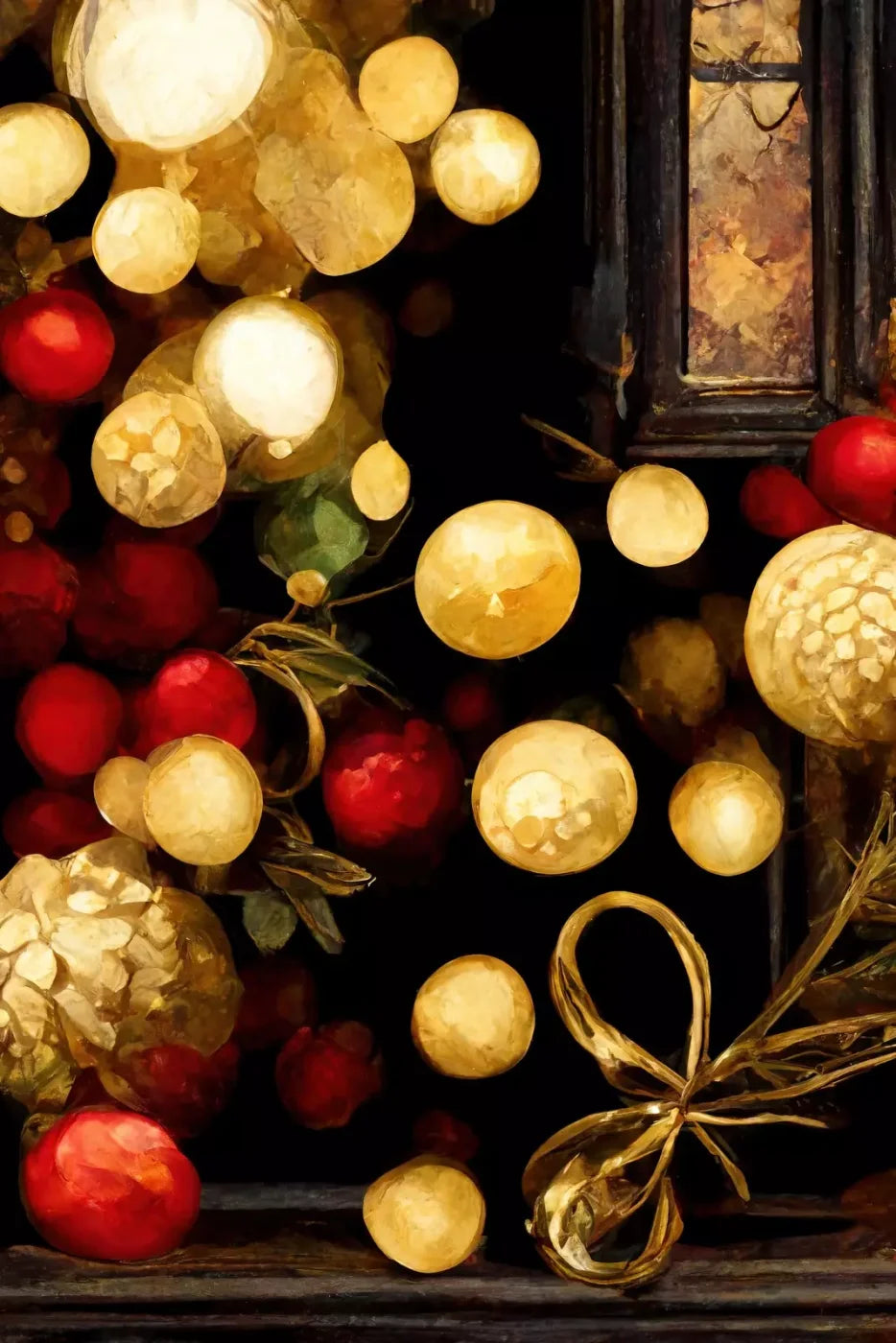 Bokeh Ornaments 8’X12’ Ultracloth (96 X 144 Inch) Backdrop
