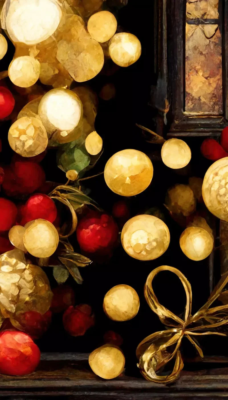 Bokeh Ornaments 8’X14’ Ultracloth (96 X 168 Inch) Backdrop