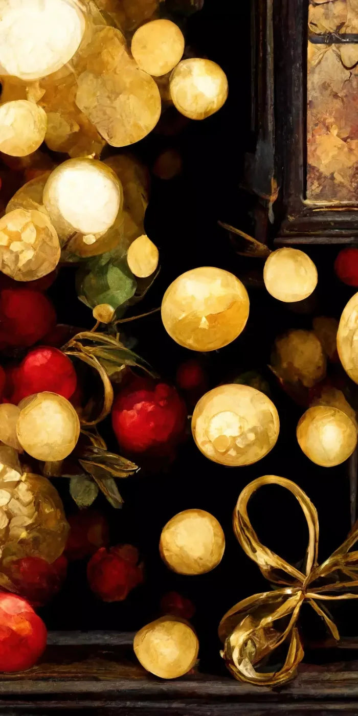 Bokeh Ornaments 8’X16’ Ultracloth (96 X 192 Inch) Backdrop