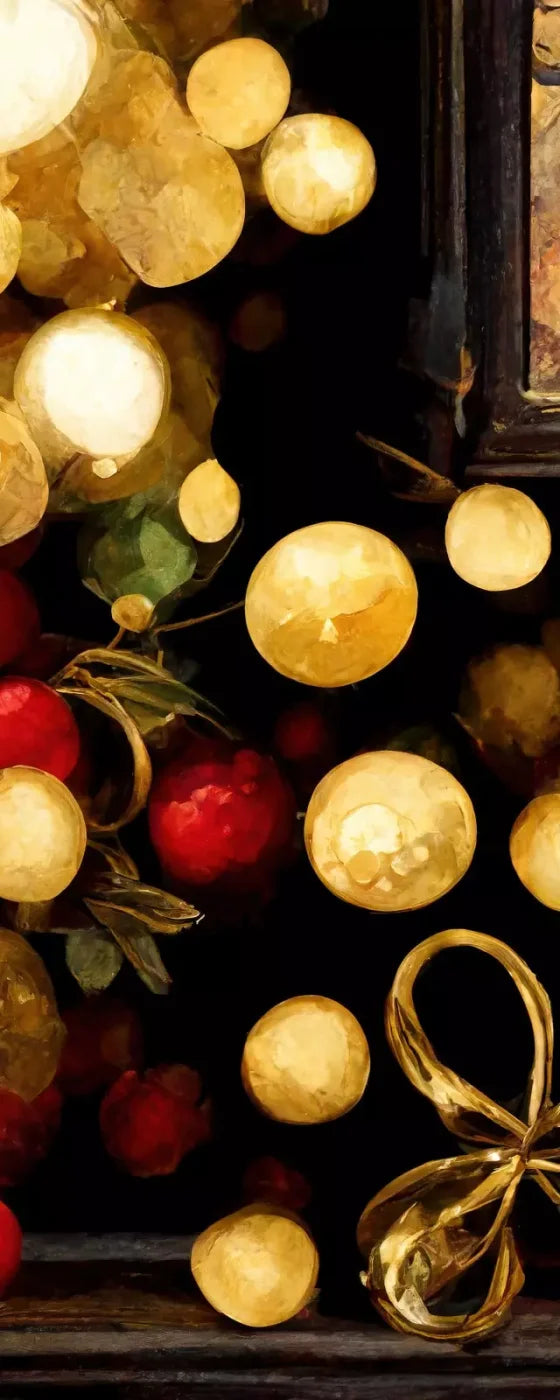 Bokeh Ornaments 8’X20’ Ultracloth (96 X 240 Inch) Backdrop