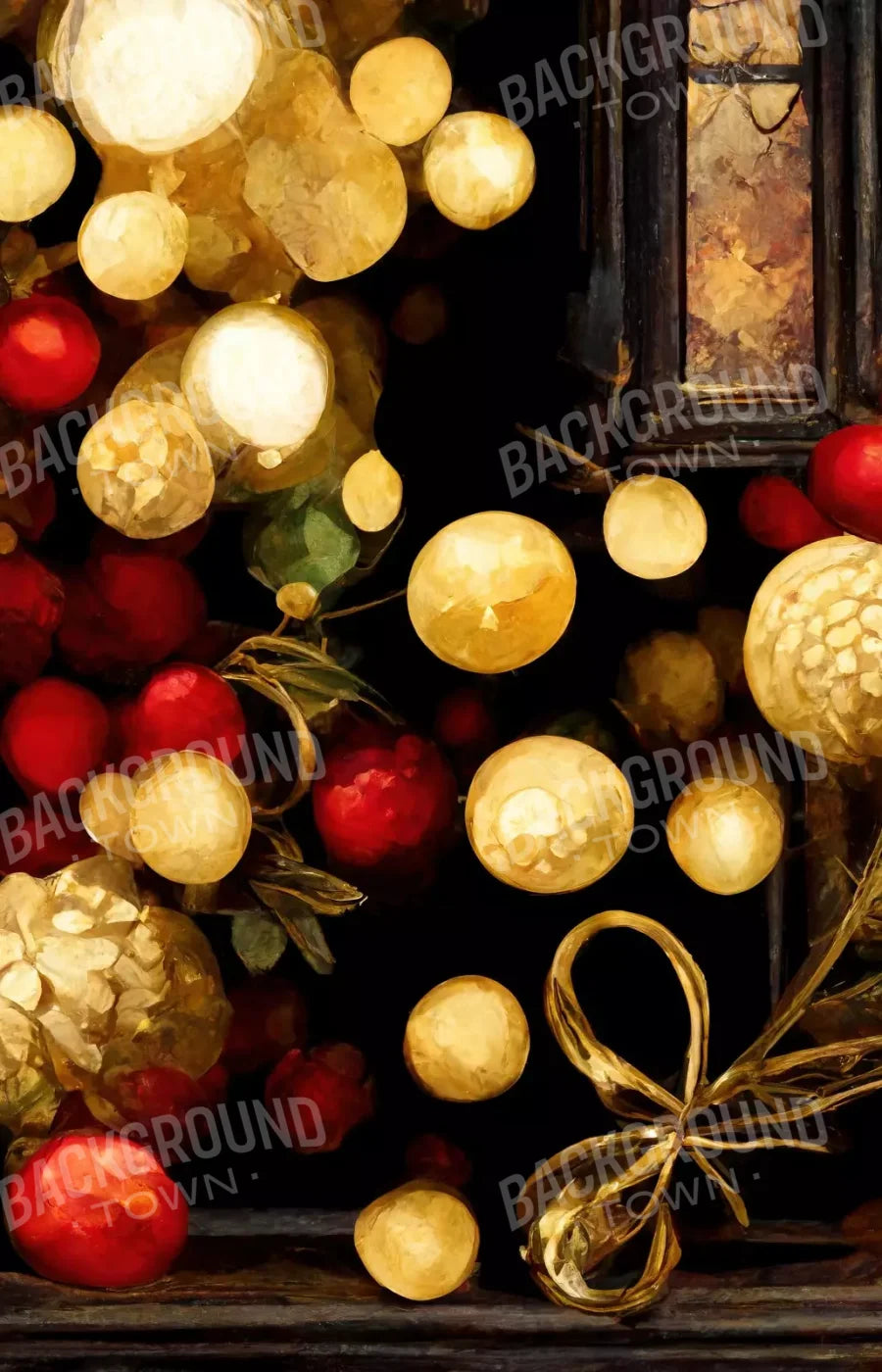 Bokeh Ornaments 9’X14’ Ultracloth (108 X 168 Inch) Backdrop