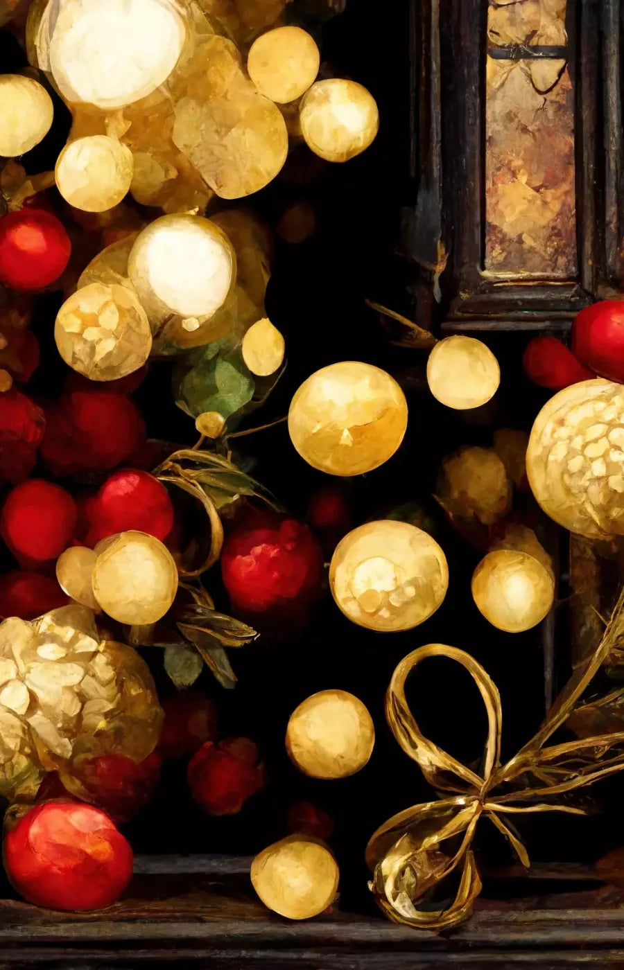 Bokeh Ornaments 9’X14’ Ultracloth (108 X 168 Inch) Backdrop